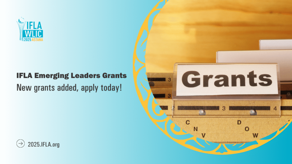 An image of a paper folder with a grants label and text