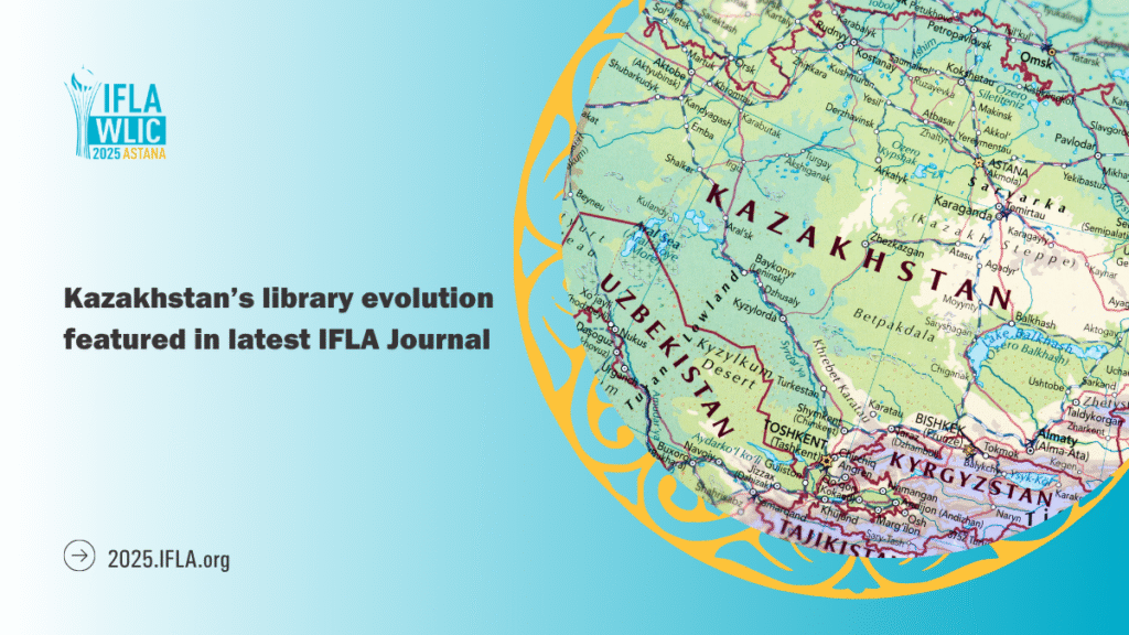 An image of a Kazakhstan's map with text