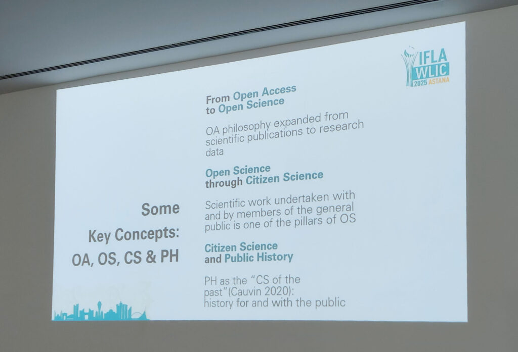 Citizen science and public history session
